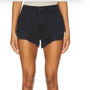 Women's Black Denim Shorts